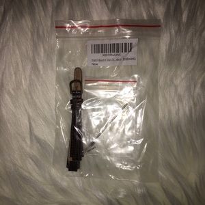 NWT!!! Leather Watch Band In Dark Brown (Steel)